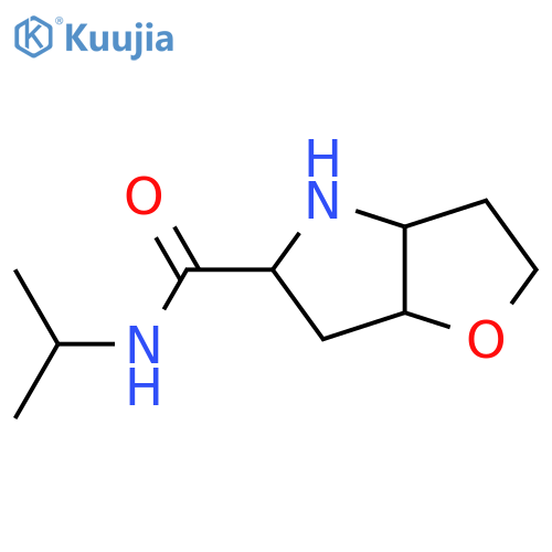 N-(propan-2-yl)-hexahydro-2H-furo[3,2-b]pyrrole-5-carboxamide structure