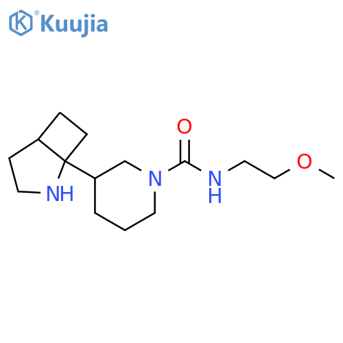 1-Piperidinecarboxamide, 3-(2-azabicyclo[3.2.0]hept-1-yl)-N-(2-methoxyethyl)- structure