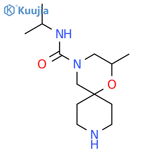 2-methyl-N-(propan-2-yl)-1-oxa-4,9-diazaspiro5.5undecane-4-carboxamide structure