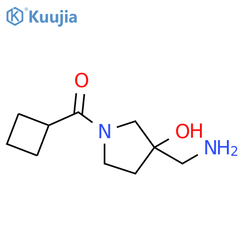 Methanone, [3-(aminomethyl)-3-hydroxy-1-pyrrolidinyl]cyclobutyl- structure