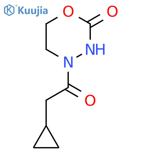 4-(2-Cyclopropylacetyl)-1,3,4-oxadiazinan-2-one structure