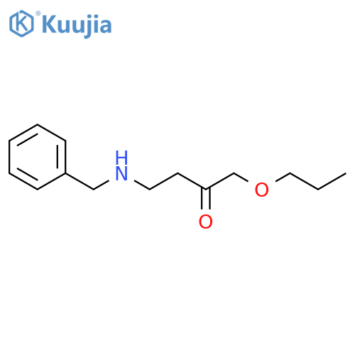 2-Butanone, 4-[(phenylmethyl)amino]-1-propoxy- structure