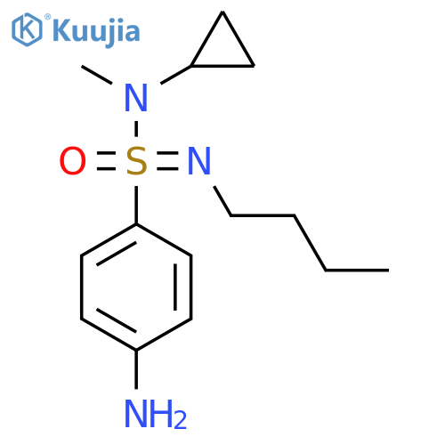 4-amino-N-butyl-N-cyclopropyl-N-methylbenzene-1-sulfonoimidamide structure