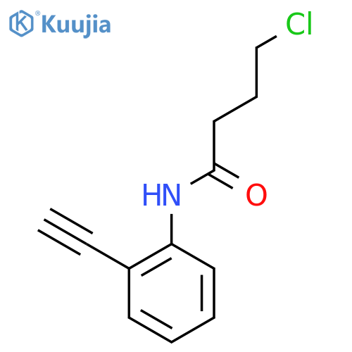 4-chloro-N-(2-ethynylphenyl)butanamide structure