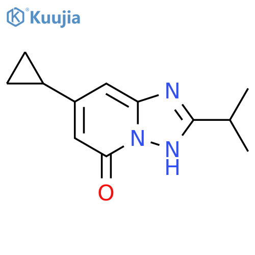 7-cyclopropyl-2-(propan-2-yl)-1,2,4triazolo1,5-apyridin-5-ol structure