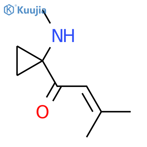 3-Methyl-1-[1-(methylamino)cyclopropyl]but-2-en-1-one structure