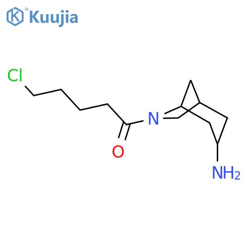 1-{3-Amino-6-azabicyclo[3.2.1]octan-6-yl}-5-chloropentan-1-one structure