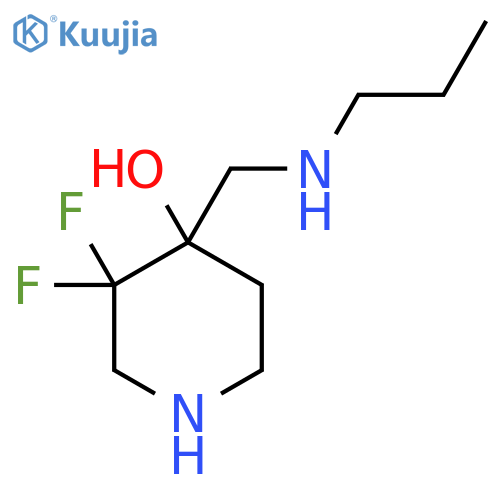 4-Piperidinol, 3,3-difluoro-4-[(propylamino)methyl]- structure