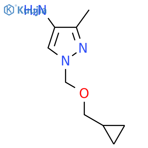 1-(cyclopropylmethoxy)methyl-3-methyl-1H-pyrazol-4-amine structure
