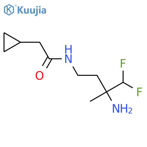 N-(3-amino-4,4-difluoro-3-methylbutyl)-2-cyclopropylacetamide structure