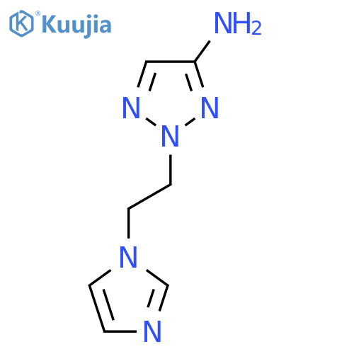 2-2-(1H-imidazol-1-yl)ethyl-2H-1,2,3-triazol-4-amine structure