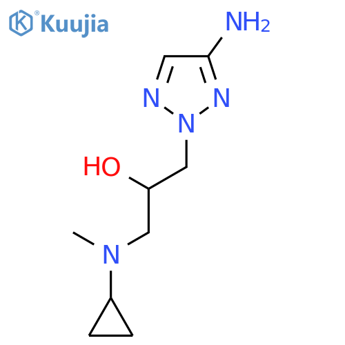 1-(4-amino-2H-1,2,3-triazol-2-yl)-3-cyclopropyl(methyl)aminopropan-2-ol structure