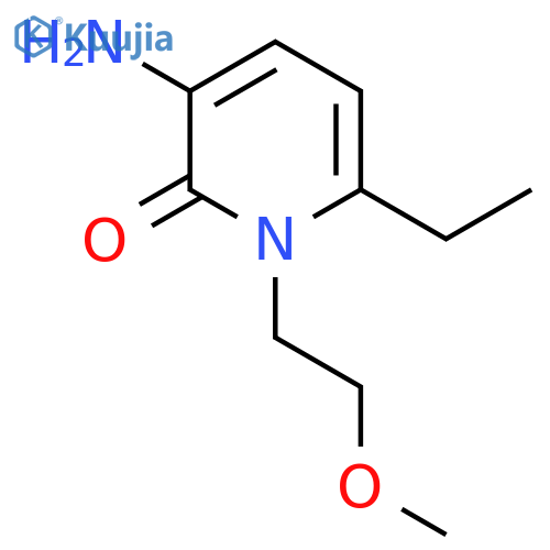 3-Amino-6-ethyl-1-(2-methoxyethyl)-1,2-dihydropyridin-2-one structure