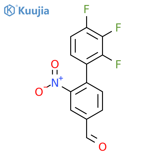 3-Nitro-4-(2,3,4-trifluorophenyl)benzaldehyde structure