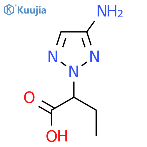 2-(4-amino-2H-1,2,3-triazol-2-yl)butanoic acid structure