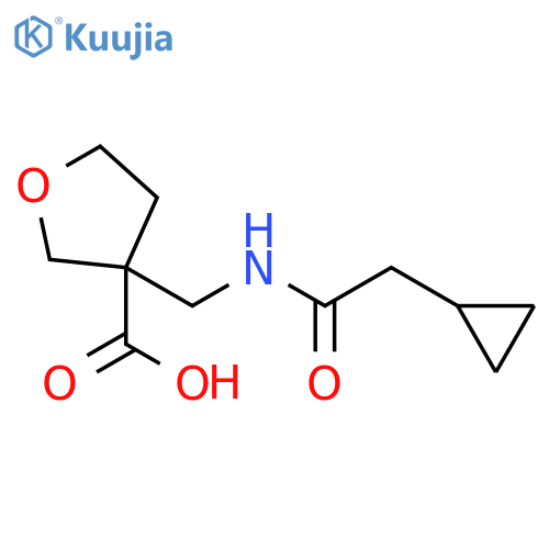 3-Furancarboxylic acid, 3-[[(2-cyclopropylacetyl)amino]methyl]tetrahydro- structure