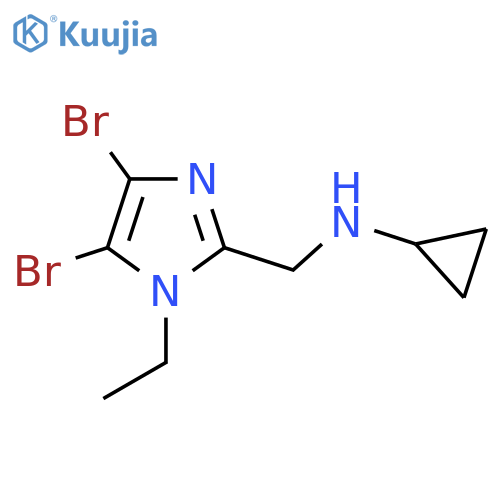 1H-Imidazole-2-methanamine, 4,5-dibromo-N-cyclopropyl-1-ethyl- structure