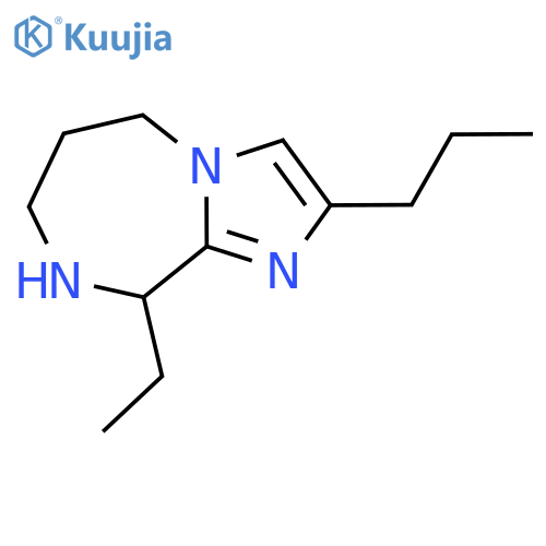 9-ethyl-2-propyl-5H,6H,7H,8H,9H-imidazo[1,2-a][1,4]diazepine structure