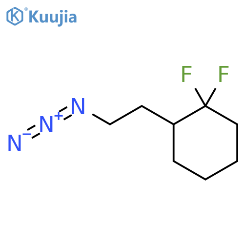 2-(2-Azidoethyl)-1,1-difluorocyclohexane structure