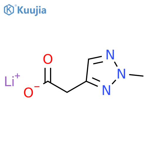 lithium 2-(2-methyl-2H-1,2,3-triazol-4-yl)acetate structure