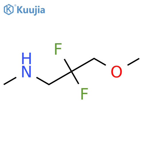 2,2-difluoro-3-methoxy-N-methylpropan-1-amine structure
