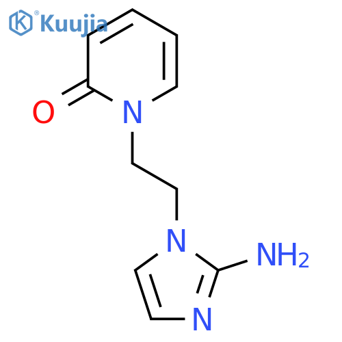 1-2-(2-amino-1H-imidazol-1-yl)ethyl-1,2-dihydropyridin-2-one structure