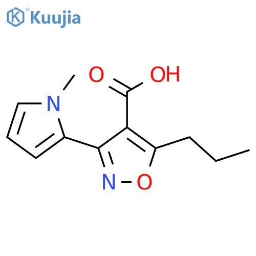 3-(1-methyl-1H-pyrrol-2-yl)-5-propyl-1,2-oxazole-4-carboxylic acid structure