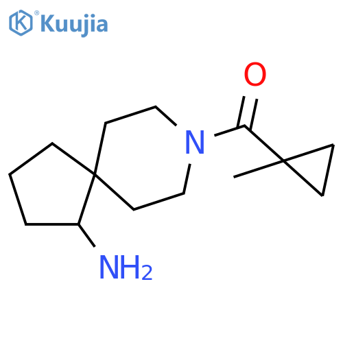 Methanone, (1-amino-8-azaspiro[4.5]dec-8-yl)(1-methylcyclopropyl)- structure