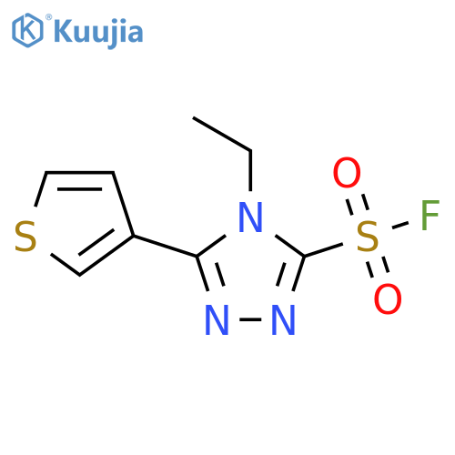 4-ethyl-5-(thiophen-3-yl)-4H-1,2,4-triazole-3-sulfonyl fluoride structure