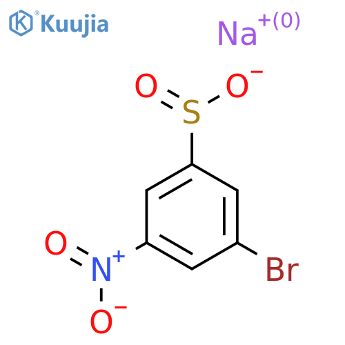 Sodium 3-bromo-5-nitrobenzene-1-sulfinate structure