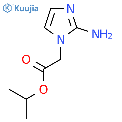 propan-2-yl 2-(2-amino-1H-imidazol-1-yl)acetate structure