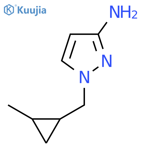 1-[(2-methylcyclopropyl)methyl]-1H-pyrazol-3-amine structure