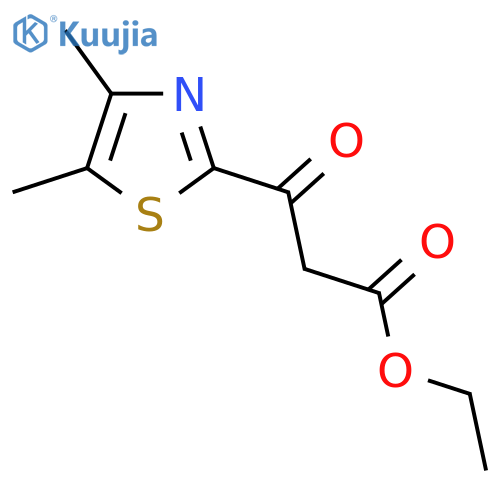ethyl 3-(dimethyl-1,3-thiazol-2-yl)-3-oxopropanoate structure