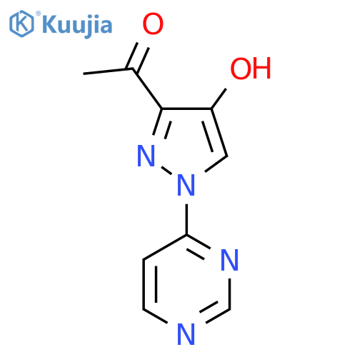 1-[4-hydroxy-1-(pyrimidin-4-yl)-1H-pyrazol-3-yl]ethan-1-one structure