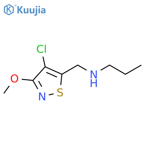 5-Isothiazolemethanamine, 4-chloro-3-methoxy-N-propyl- structure