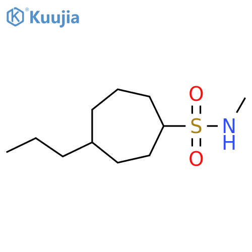 N-methyl-4-propylcycloheptane-1-sulfonamide structure