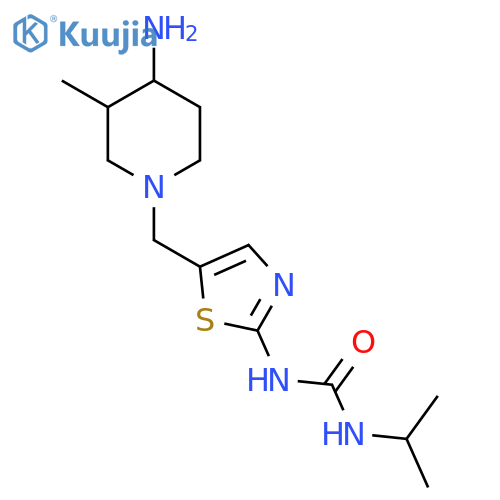 1-{5-[(4-Amino-3-methylpiperidin-1-yl)methyl]-1,3-thiazol-2-yl}-3-(propan-2-yl)urea structure
