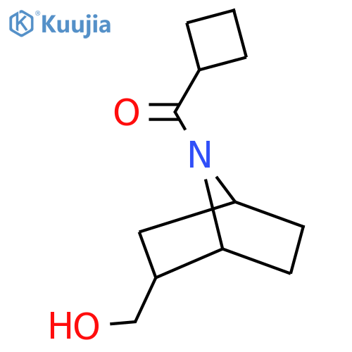 {7-Cyclobutanecarbonyl-7-azabicyclo[2.2.1]heptan-2-yl}methanol structure