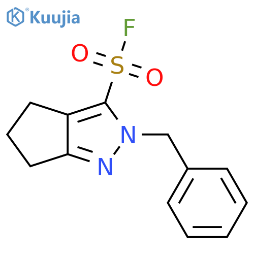 2-benzyl-2H,4H,5H,6H-cyclopenta[c]pyrazole-3-sulfonyl fluoride structure