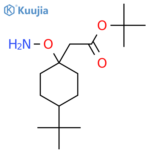 Tert-butyl 2-[1-(aminooxy)-4-tert-butylcyclohexyl]acetate structure