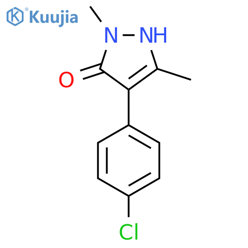 4-(4-chlorophenyl)-1,3-dimethyl-1H-pyrazol-5-ol structure