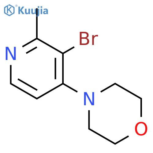 Morpholine, 4-(3-bromo-2-methyl-4-pyridinyl)- structure