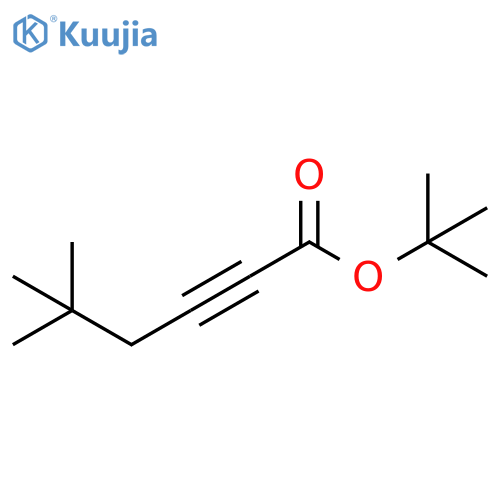 2-Hexynoic acid, 5,5-dimethyl-, 1,1-dimethylethyl ester structure