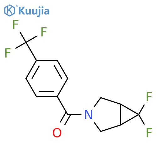 6,6-Difluoro-3-[4-(trifluoromethyl)benzoyl]-3-azabicyclo[3.1.0]hexane structure