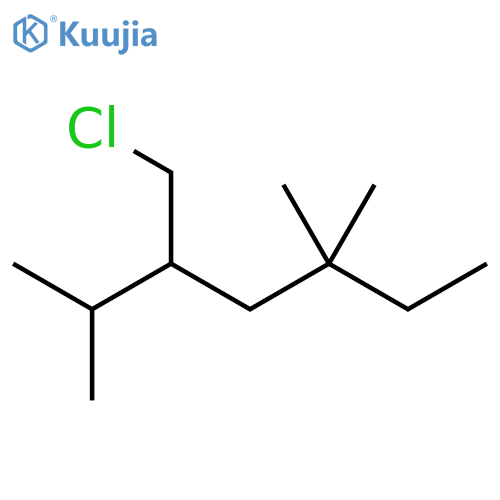 Heptane, 3-(chloromethyl)-2,5,5-trimethyl- structure