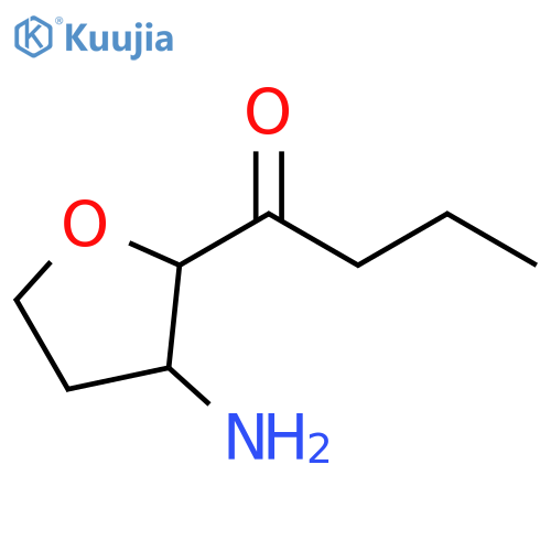 1-Butanone, 1-(3-aminotetrahydro-2-furanyl)- structure