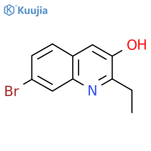 7-Bromo-2-ethylquinolin-3-ol structure