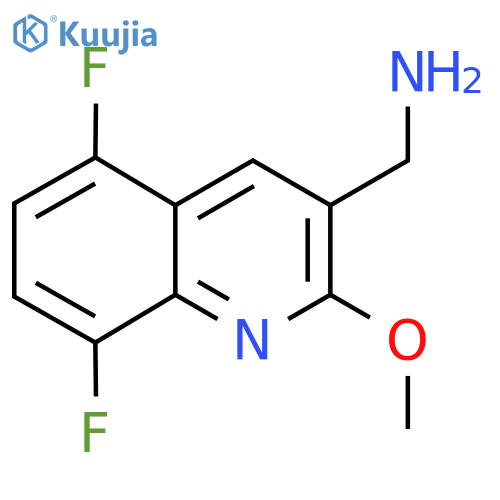 (5,8-Difluoro-2-methoxyquinolin-3-yl)methanamine structure