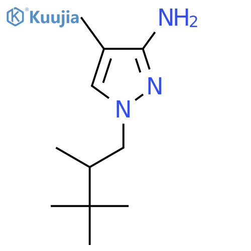 4-methyl-1-(2,3,3-trimethylbutyl)-1H-pyrazol-3-amine structure