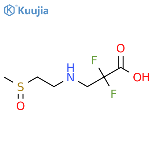 2,2-Difluoro-3-(2-methylsulfinylethylamino)propanoic acid structure